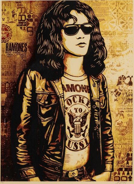 Shepard Fairey, ‘Tommy Ramone (Gold)’, 2016