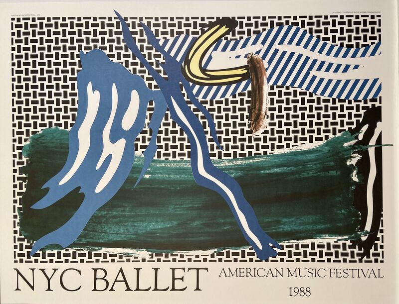Roy Lichtenstein, ‘Roy Lichtenstein, NYC Ballet, American Music Festival’, 1988, Ephemera or Merchandise, Original Period Lithographic Poster, David Lawrence Gallery