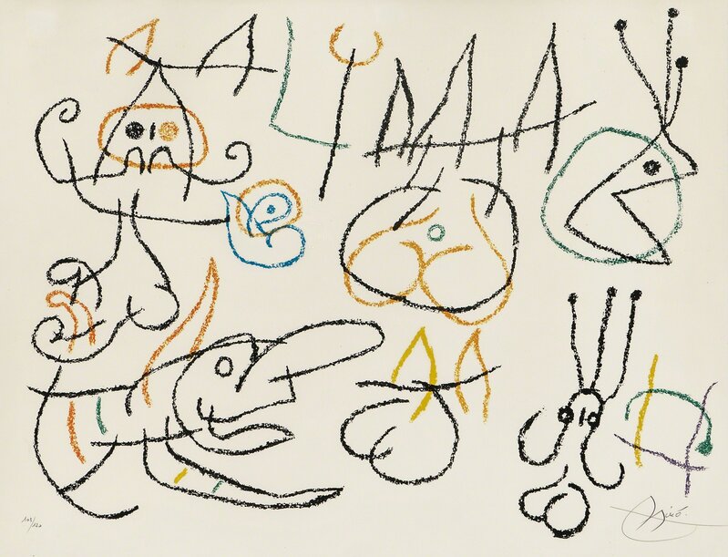 Joan Miró, ‘Plate from Ubu aux Baléares’, 1971, Print, Color lithograph on paper, Skinner