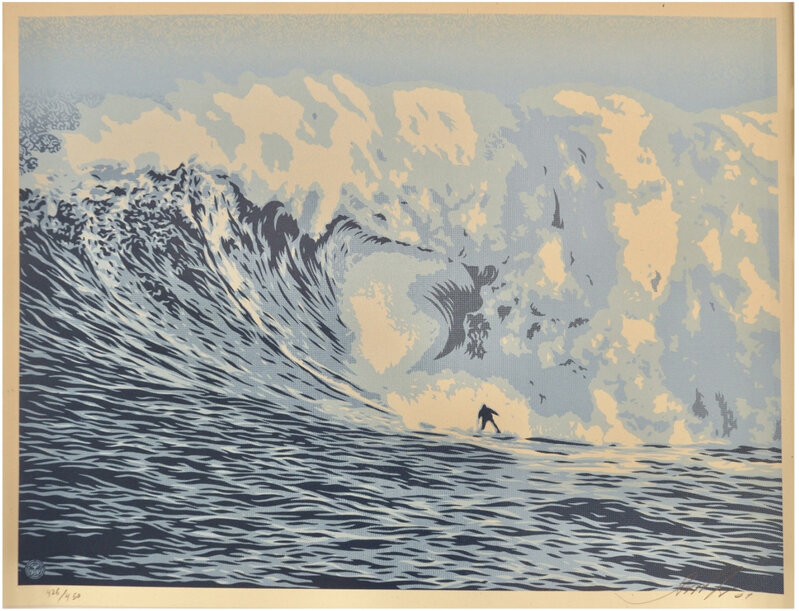 Shepard Fairey, ‘Jaws Wave, 2009’, 2009, Print, Screenprint, Danziger Gallery
