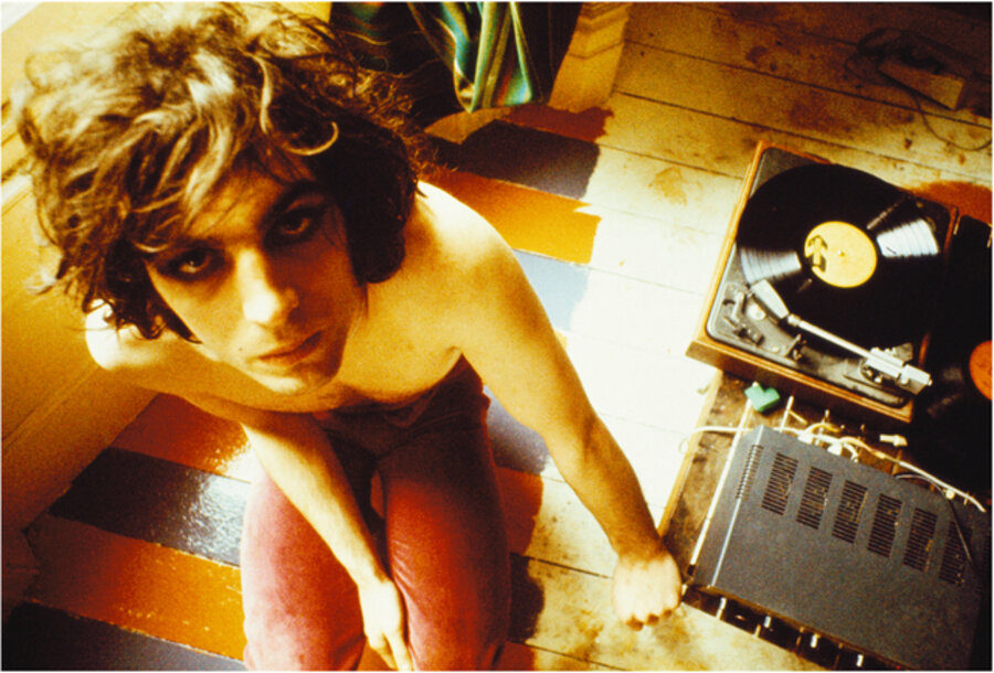 Syd Barrett with Record Player