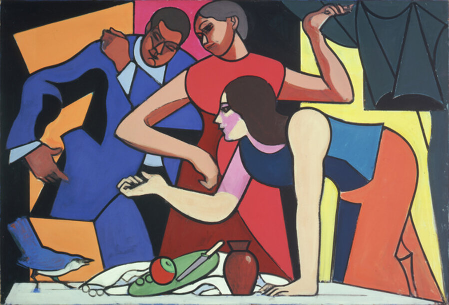 Three Figures with Bird