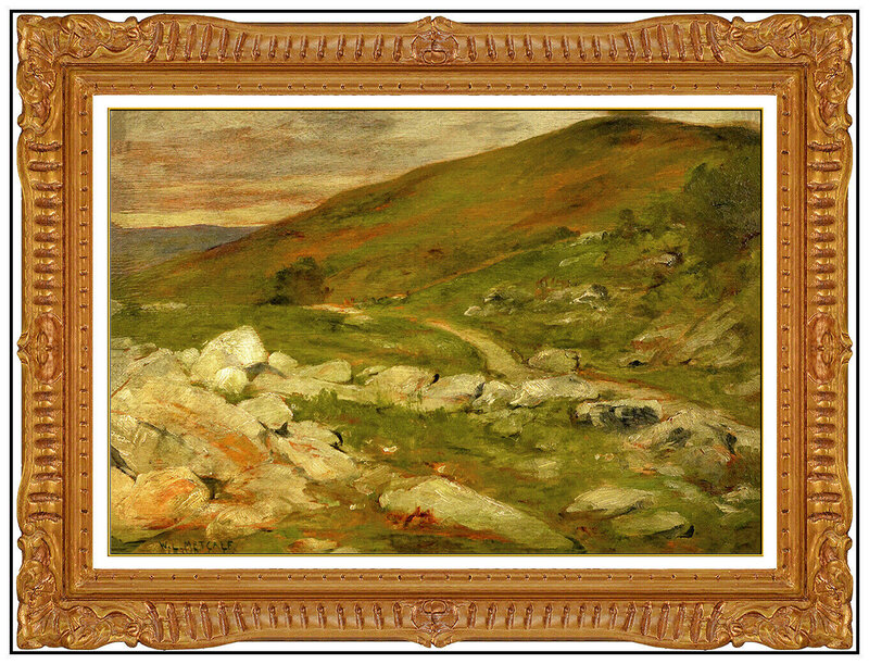 Willard Leroy Metcalf, ‘View of the Vermont Mountains’, Late 20th Century , Painting, Oil on Board, Original Art Broker