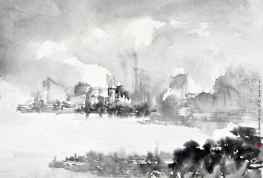 Victoria Harbour in Spring Fog I