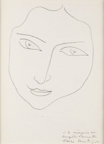 Henri Matisse, ‘A la Memoire d'Angele Lamotte’, 1945