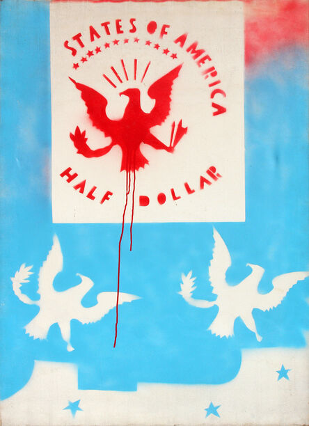 Franco Angeli, ‘States of America - Half Dollar’, 1975-78