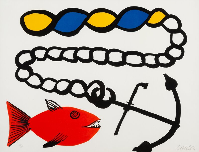 Alexander Calder, ‘Poisson Pas Ancre’, 1965, Print, Lithograph in colors on wove paper, Heritage Auctions