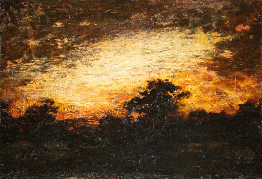 Landscape Silhouette at Twilight