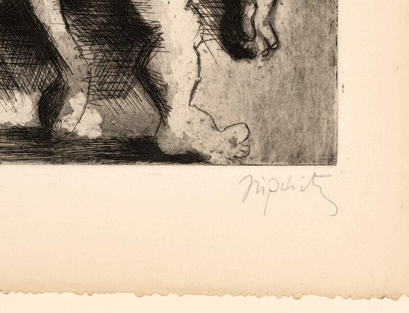 Jacques Lipchitz, ‘Theseus And The Minotaur’, 1943, Print, Etching, aquatint and drypoint on cream wove paper, Doyle
