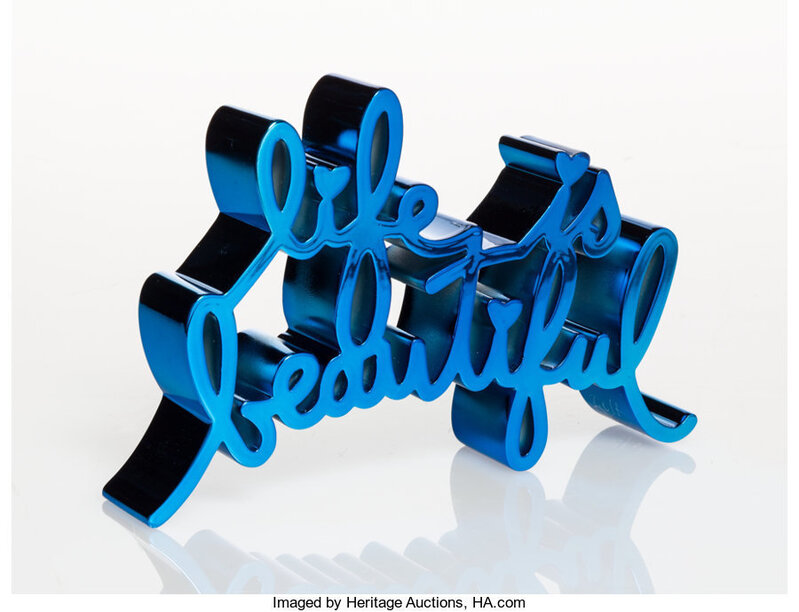 Mr. Brainwash, ‘Life is Beautiful (Blue)’, 2017, Sculpture, Painted cast resin, Heritage Auctions
