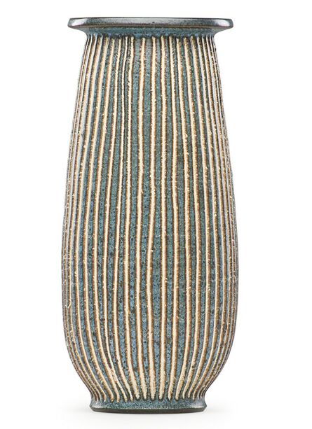 Harrison McIntosh, ‘Striped vase, Claremont, CA’