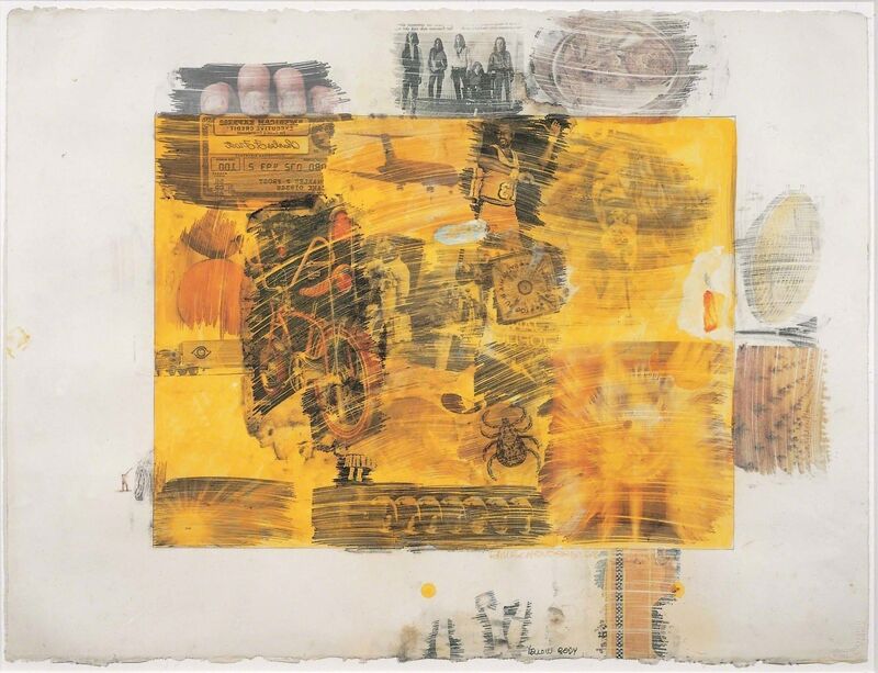Robert Rauschenberg, ‘Yellow Body’, 1968, Drawing, Collage or other Work on Paper, Solvent transfer on paper with graphite, watercolor, gouache, and wash, Robert Rauschenberg Foundation