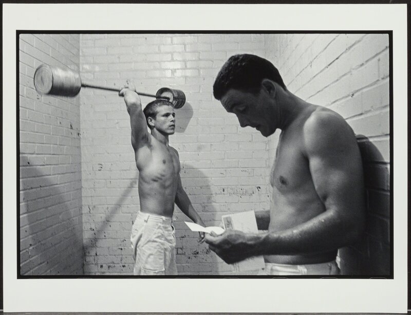 Danny Lyon, ‘Weight Lifters, Ramsey Unit, Texas’, 1968, Photography, Gelatin silver, 2006, Heritage Auctions