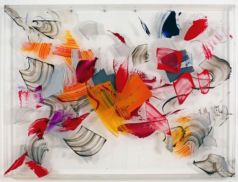 Danielle Frankenthal, ‘Crossroads # 1’, 2015, Painting, Acrylic painting on two acrylic panels, ArtLabbé Gallery