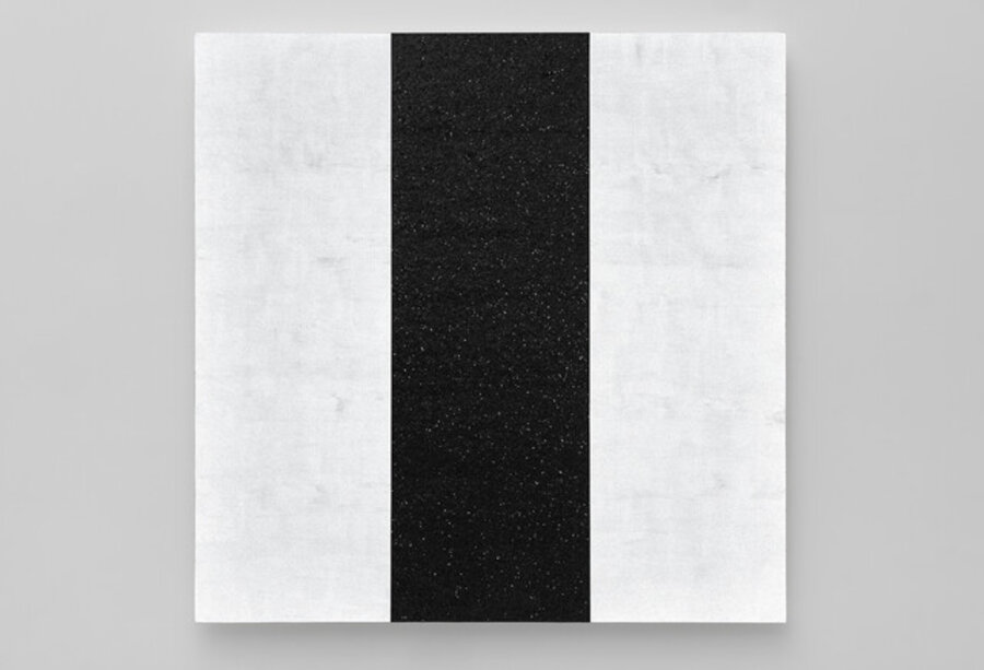 Untitled (White with Black Reflective Inner Band)