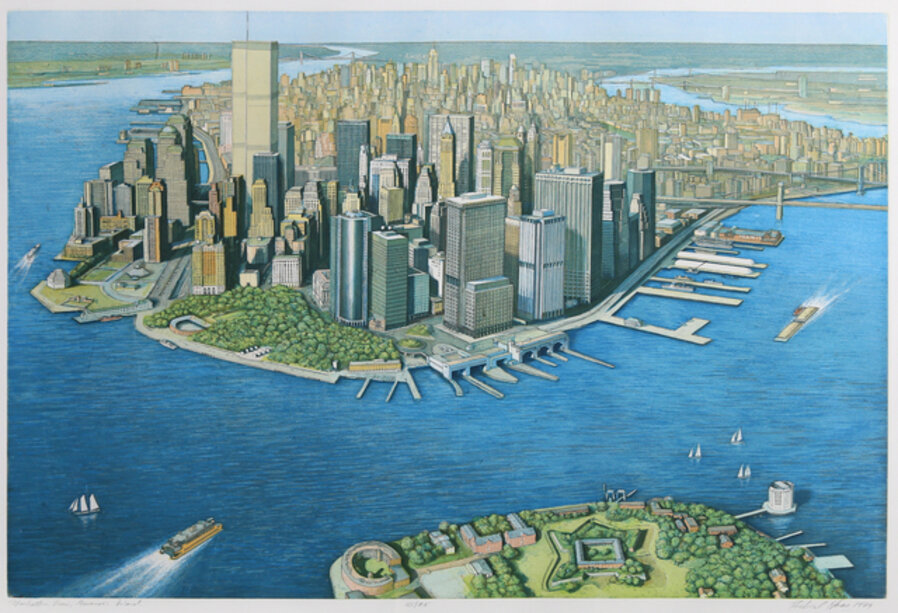 Manhattan View from Governor's Island, color