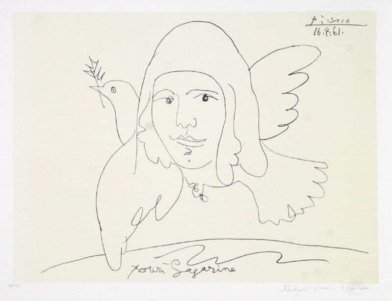 Pablo Picasso, ‘Pour Youri Gagarine, 1961’, 1979-1982, Print, Lithograph on Arches paper, RoGallery
