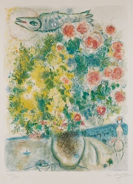 After Marc Chagall, ‘Roses et mimosas, from Nice et la Côte d'Azur (Roses and Mimosas, from Nice and the French Riviera), by Charles Sorlier’, 1967
