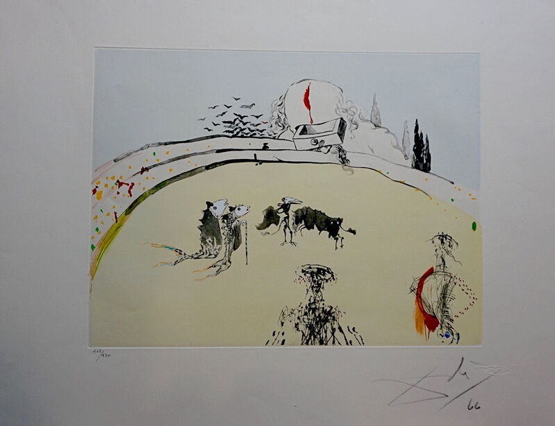 Salvador Dalí, ‘Tauromachi Surrealiste Bullfight with Drawer’, 1970, Print, Etching, Fine Art Acquisitions Dali 