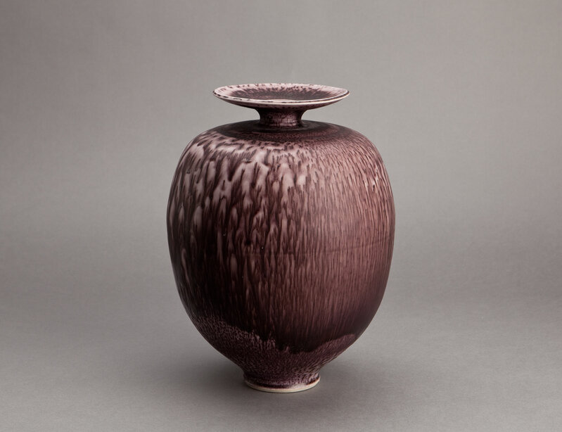 Brother Thomas Bezanson, ‘Vase, dark red textured nickel glaze’, N/A, Design/Decorative Art, Porcelain, Pucker Gallery