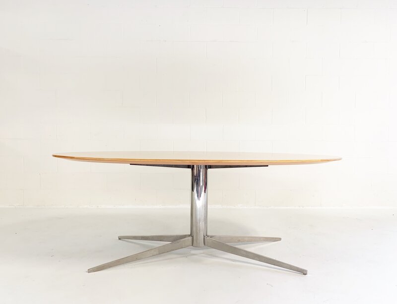 Florence Knoll, ‘Table Desk’, mid 20th century, Design/Decorative Art, Chrome, Oak, Forsyth