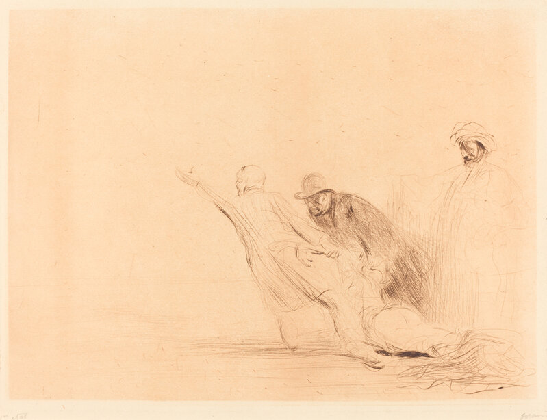 Jean-Louis Forain, ‘The Adulteress (third plate’, 1910, Print, Drypoint, National Gallery of Art, Washington, D.C.