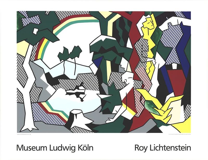 Roy Lichtenstein, ‘Landscape With Figures and Rainbow Lg’, 1989, Ephemera or Merchandise, Silkscreen, ArtWise