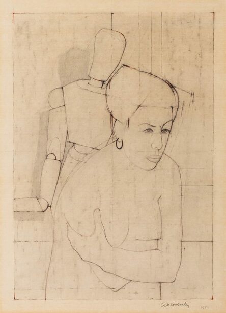 Giuseppe Guerreschi, ‘Woman and mannequin’, 1953