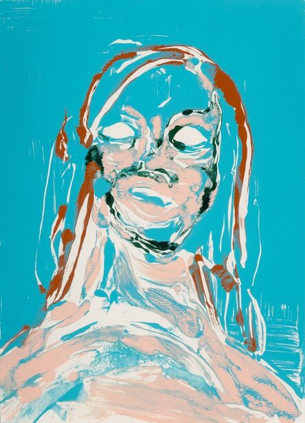 Nicola Tyson, ‘Self Portrait (Blue #2)’, 2002