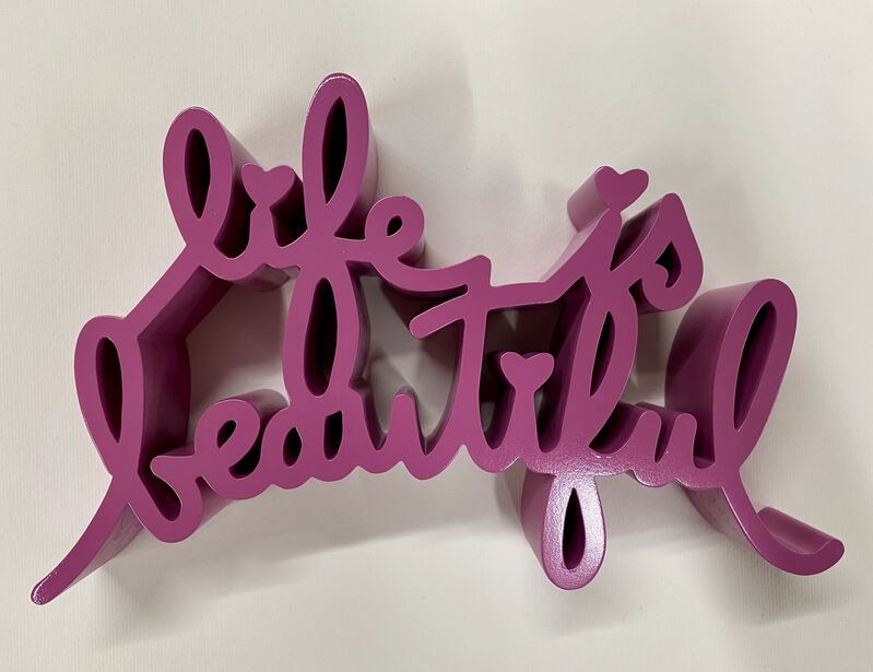 Mr. Brainwash, ‘Life is Beautiful (Pink)’, 2015, Sculpture, Original Matte Painting Cast Resin Sculpture in original box, Artsy x Forum Auctions