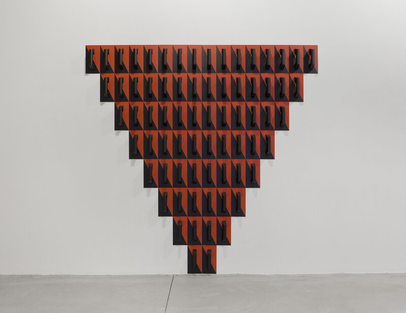 Patrick Hamilton, ‘Inverted Pyramid’, 2018, Sculpture, Synthetic enamel on trowels, Galería RGR