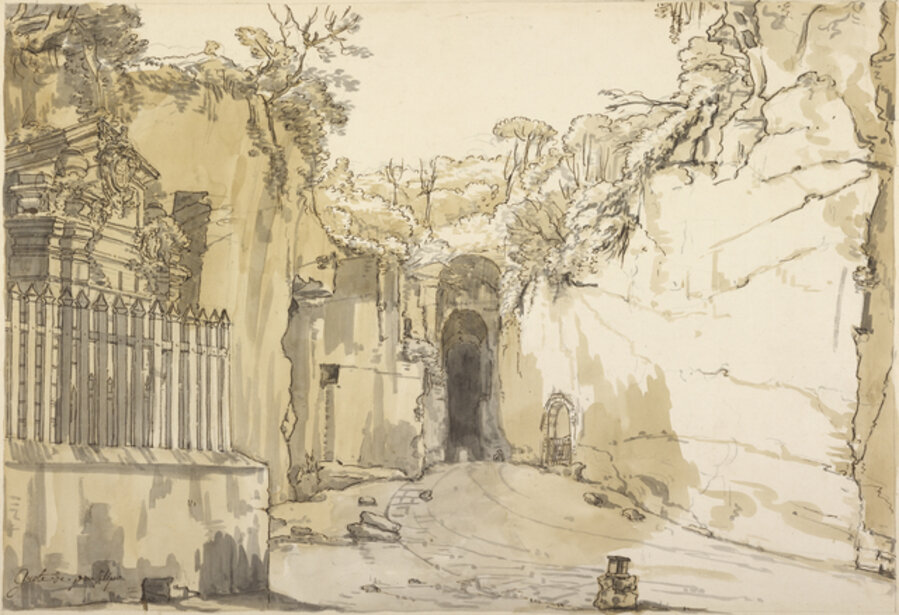 The Entrance to the Grotto at Posilipo