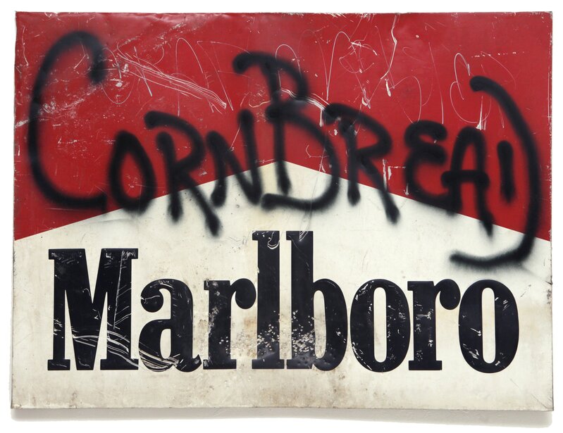Cornbread, ‘Cornbread Marlboro #2’, 2014, Sculpture, Spray paint on found metal signage, Paradigm Gallery + Studio
