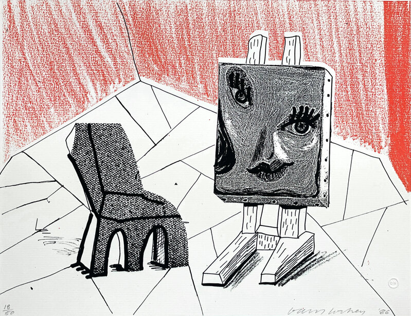David Hockney, ‘Celia with Chair, March 1986’, 1986, Print, Home made print on Arches 120 gram rag paper, Meakin + Parsons