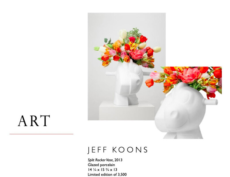 Jeff Koons, ‘Split Rocker Vase’, 2013, Sculpture, Glazed Porcelain, FREMIN GALLERY