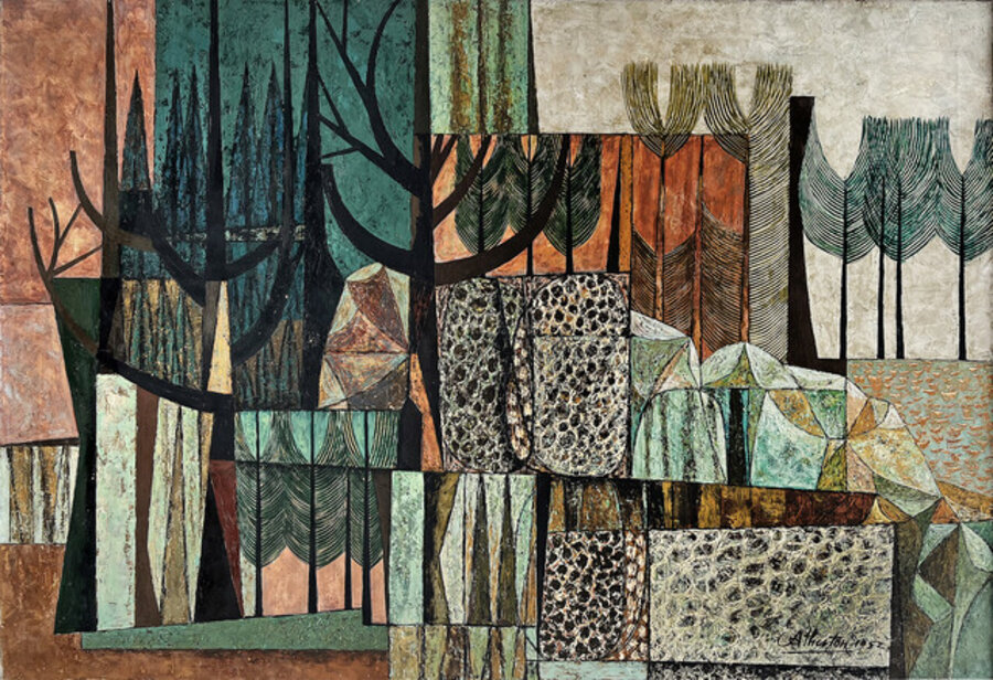 Landscape Abstraction - Mid-Century - Twenty Paintings in One
