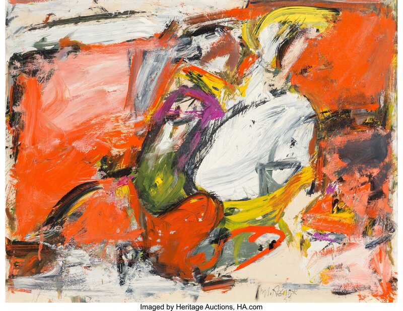 Milton Resnick, ‘Untitled’, 1955, Painting, Oil on paper, Heritage Auctions