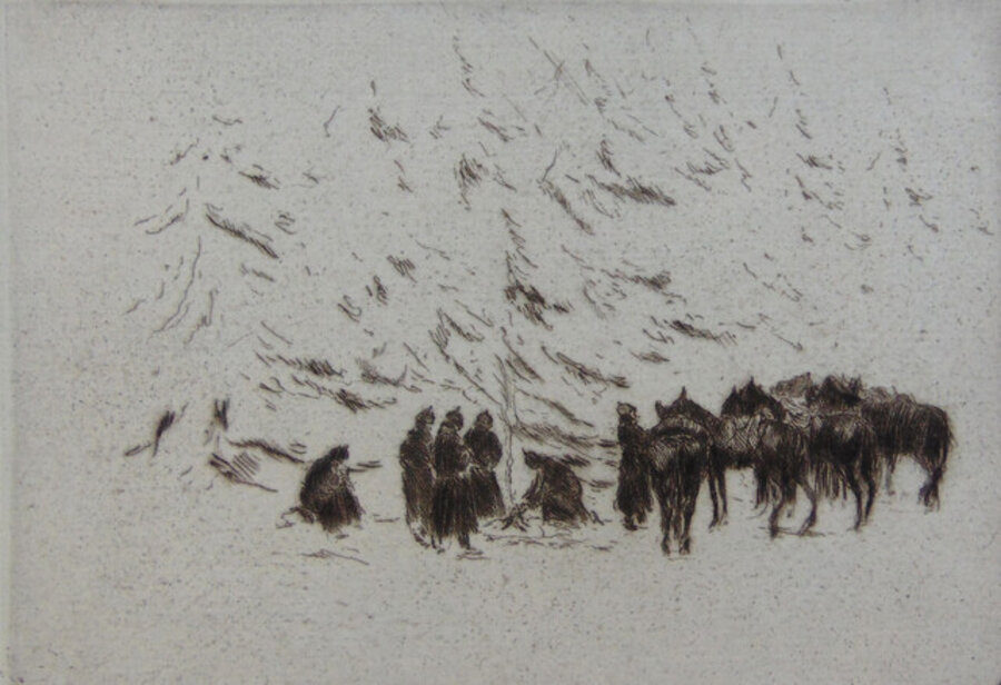 Original Hand Signed and Numbered Etching and Drypoint on Laid Paper