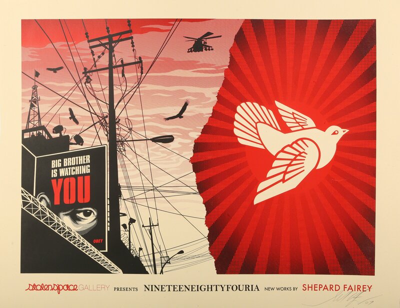 Shepard Fairey, ‘Nineteeneightyfouria’, 2007, Print, Screenprint in colours on paper, Chiswick Auctions