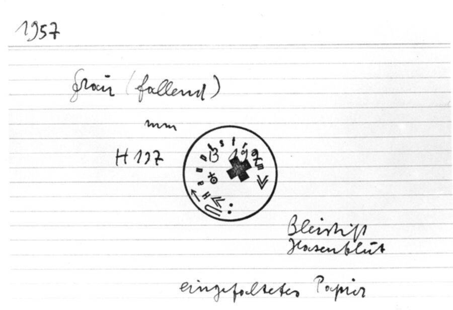 Untitled Index (#22, Woman (falling), 1957)