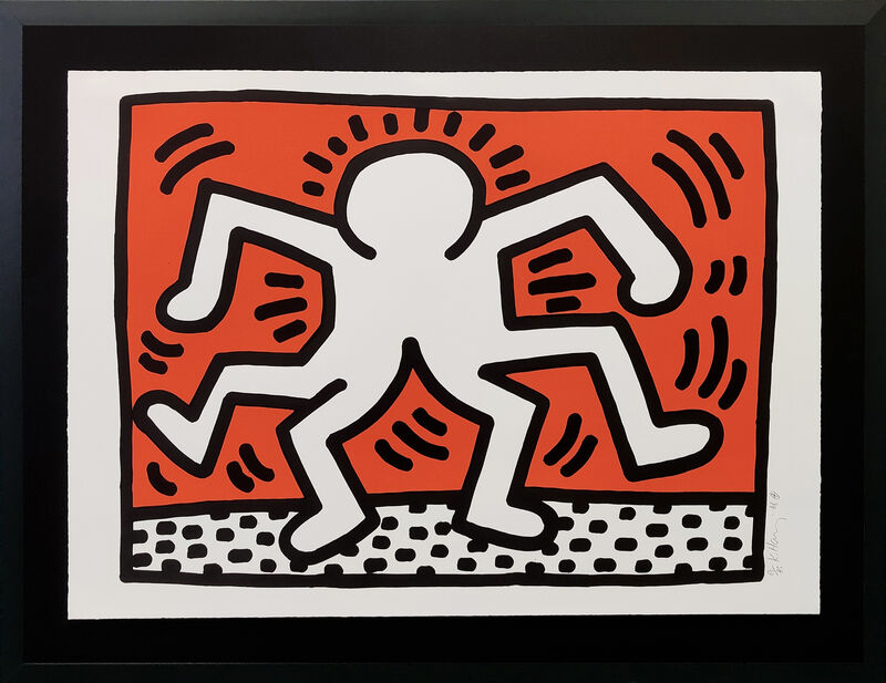 Keith Haring, ‘DOUBLE MAN’, 1986, Print, LITHOGRAPH, Gallery Art
