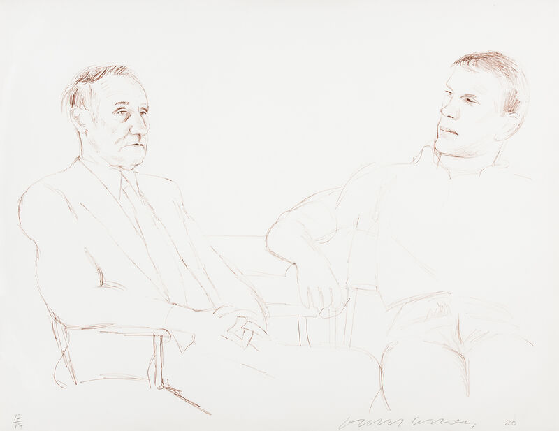 David Hockney, ‘Bill and James II’, 1980-1995, Print, Lithograph, Galerie Lelong & Co.