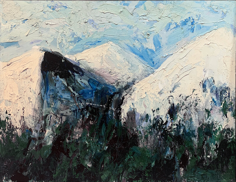 Theodore Waddell, ‘Deer Creek Mountain’, 1997, Painting, Oil, encaustic on canvas, Visions West Contemporary