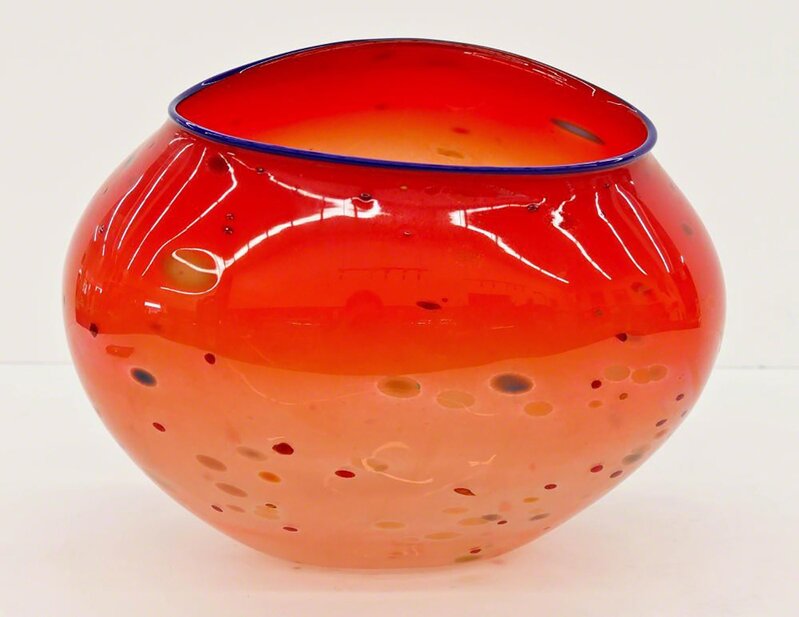Dale Chihuly, ‘Authentic Large Hand Blown Glass Sculpture Red Basket Signed Dated’, 1995, Sculpture, Glass, Modern Artifact