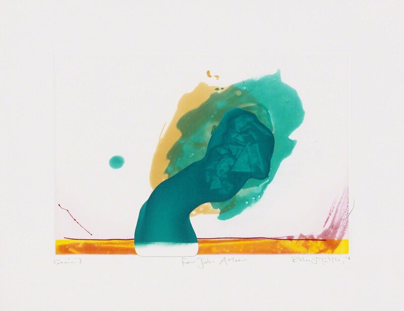 Richard Tuttle, ‘"For John Altoon"’, 2011, Print, 4-color etching with collage and unique pencil hand-drawing by the artist, Gemini G.E.L. at Joni Moisant Weyl