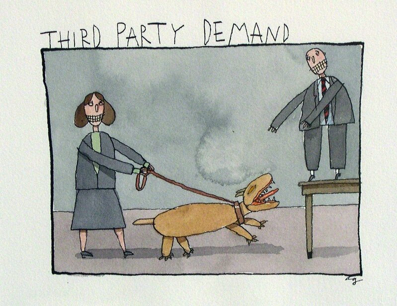 Alan Gerson, ‘Third Party Demand’, 2009, Painting, Watercolor on paper, LeMieux