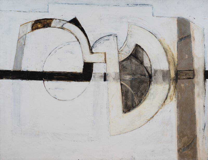 Paul Feiler, ‘Intersecting Forms Grey’, 1966, Painting, Oil on canvas, Redfern Gallery Ltd.