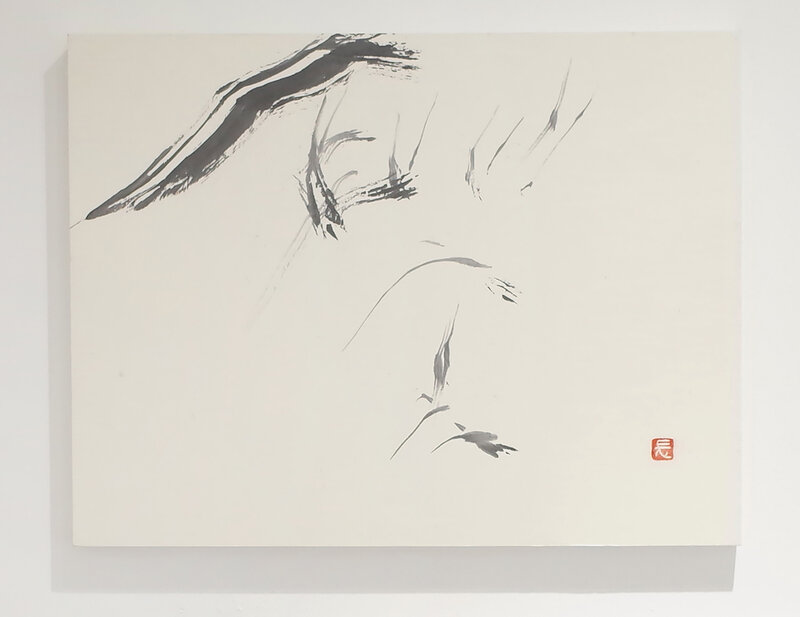 Miwako Nagaoka, ‘BOKUSHO "Star"’, 2006, Drawing, Collage or other Work on Paper, Sumi-ink on paper, wood panel, Gallery Kitai