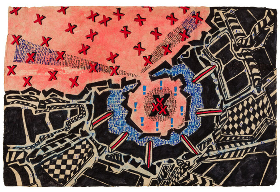 Untitled (Red Xs)