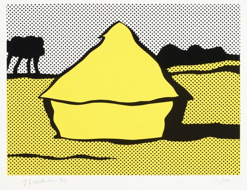 Roy Lichtenstein, ‘Haystack [C.84]’, 1969, Print, Screenprint in colours on Fabiano wove, Roseberys